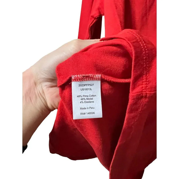 Universal Standard Long Sleeve Tee Rex Sanguinello NWT Size 3XS - Picture 7 of 7